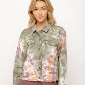 MYSTREE TYE DYE TRUCKER JACKET